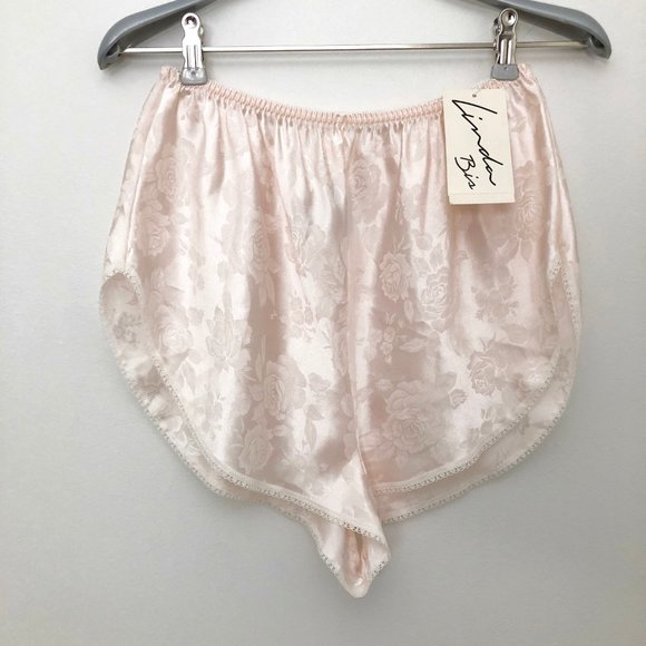 NWT Vintage Cottagecore Lingerie Satin Lace Shorts - Picture 5 of 5